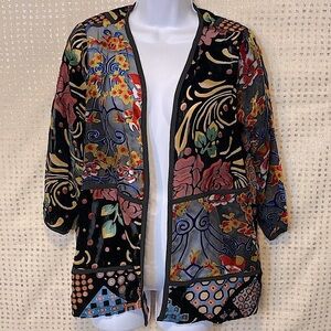 Multiples Panel Burnout Open Jacket